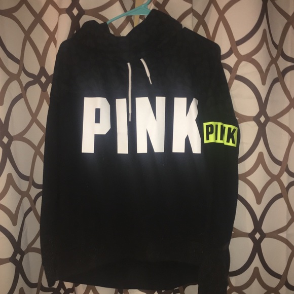 PINK Victoria's Secret Sweaters - PINK cowl neck cheetah print sweater